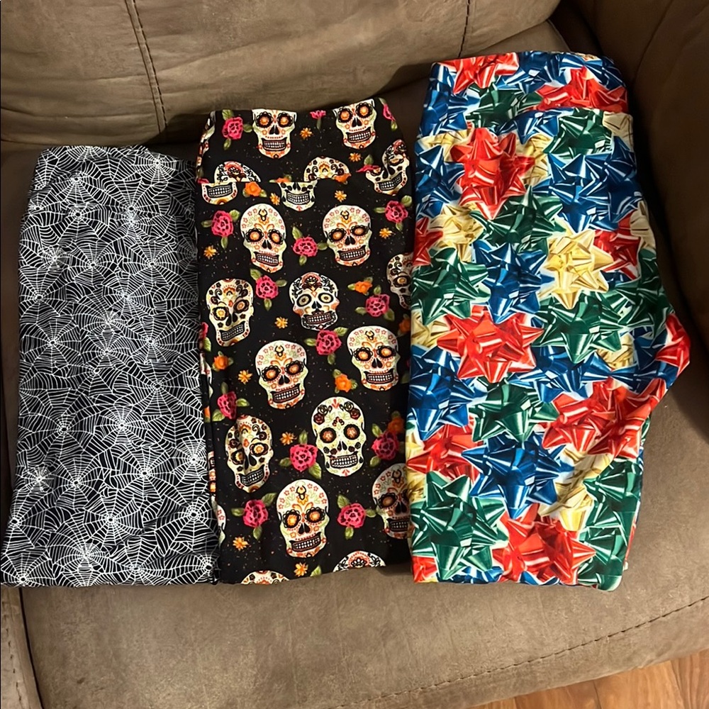 Colorful Patterned Leggings Set
